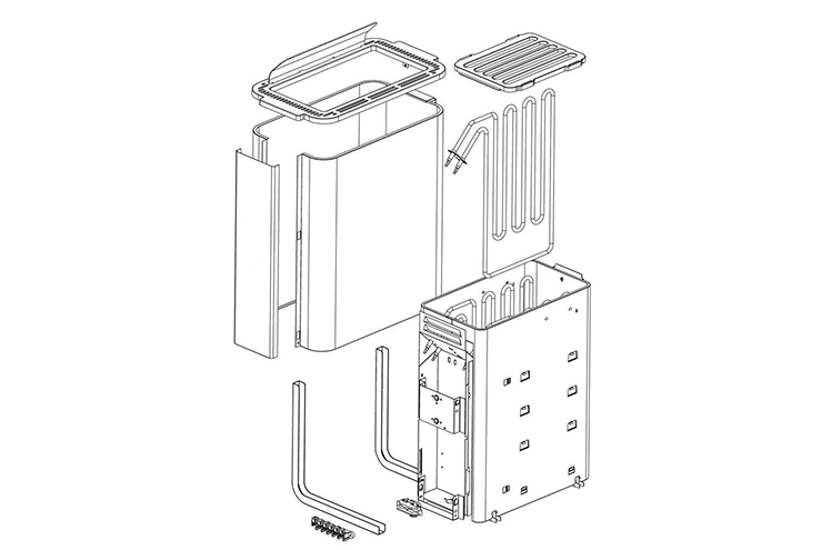 内蔵可能なウォータータンクで
柔らかい蒸気体験