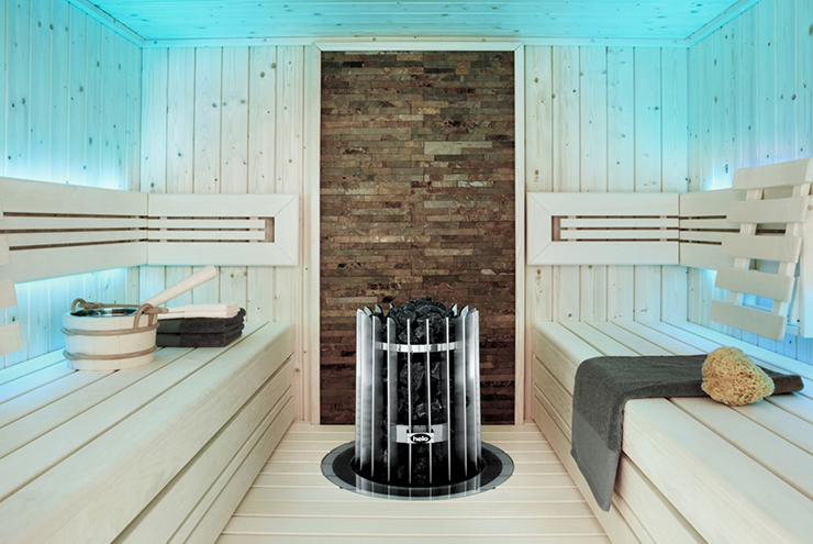 サウナ室の主役となる
彫刻的デザイン